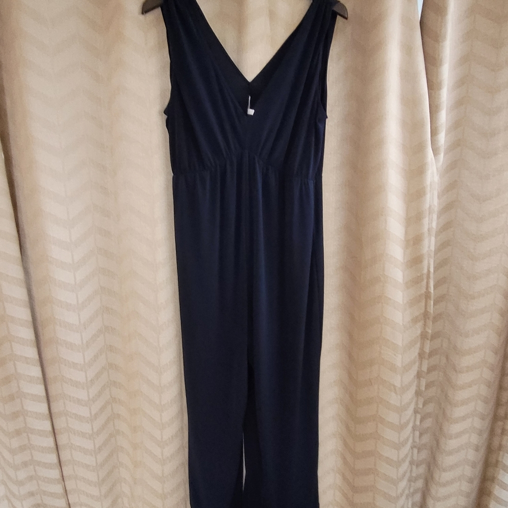 Navy jump suit